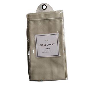 Set of 4 Fieldcrest Fabric Napkins Beige Tan Sateen Finish 100% Cotton 20x20"